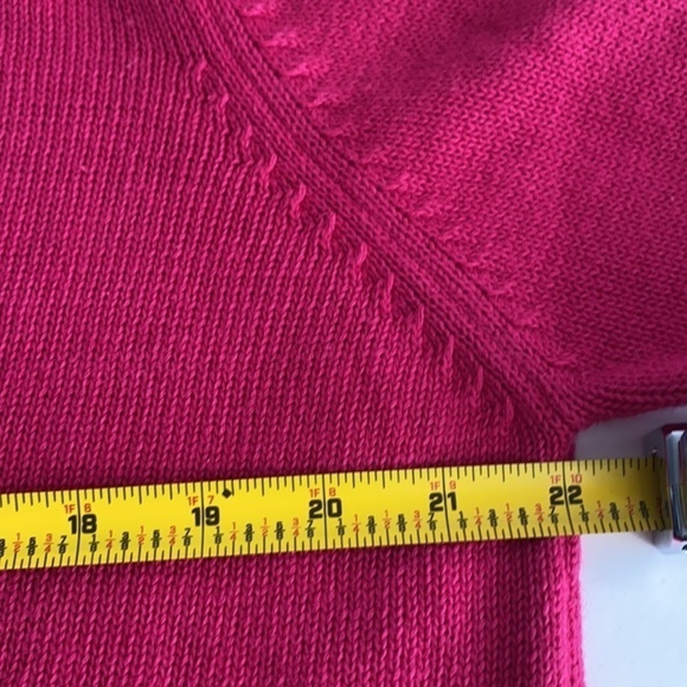 Sarah Spencer Pink Floral Embroidered Open Front Button Cardigan Large - Picture 9 of 10
